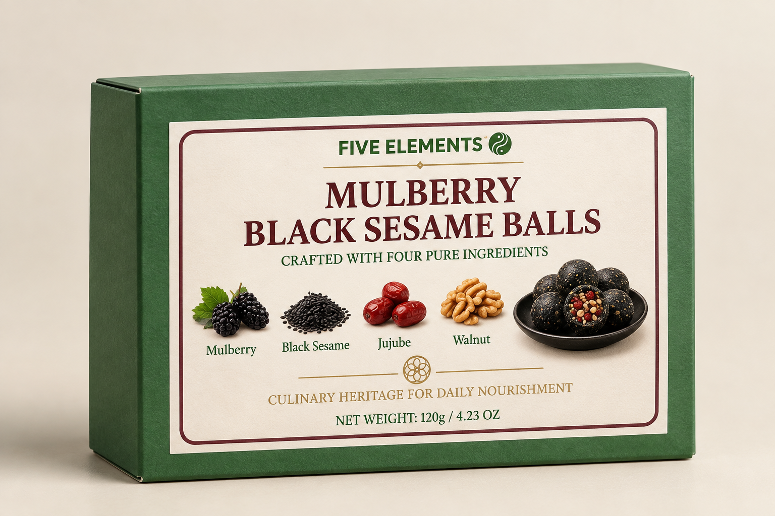 Mulberry Black Sesame Balls
